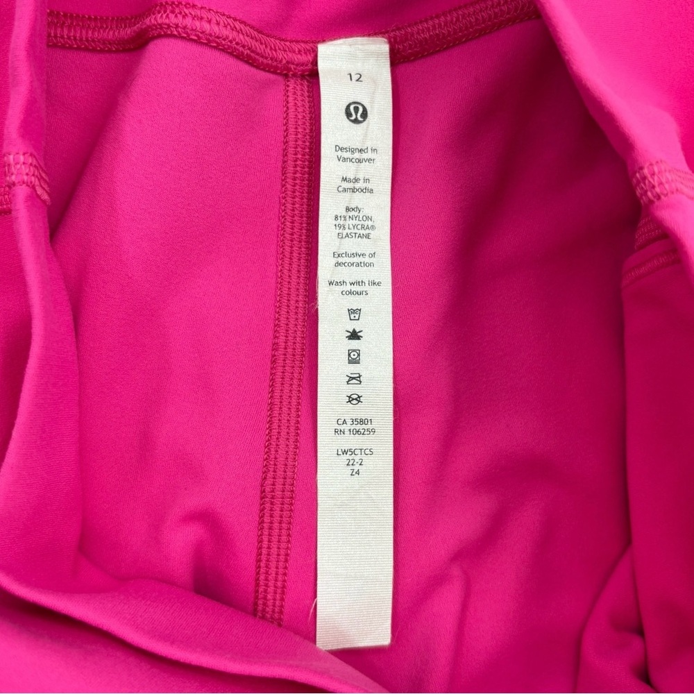 Lululemon Alig High-Rise Leggings 25" Ripened Raspberry Sz. 12 - Picture 5 of 8